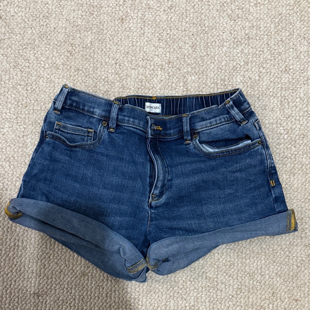 Indigo Blue Women's Rolled Cuff Jean Shorts by Crewcuts